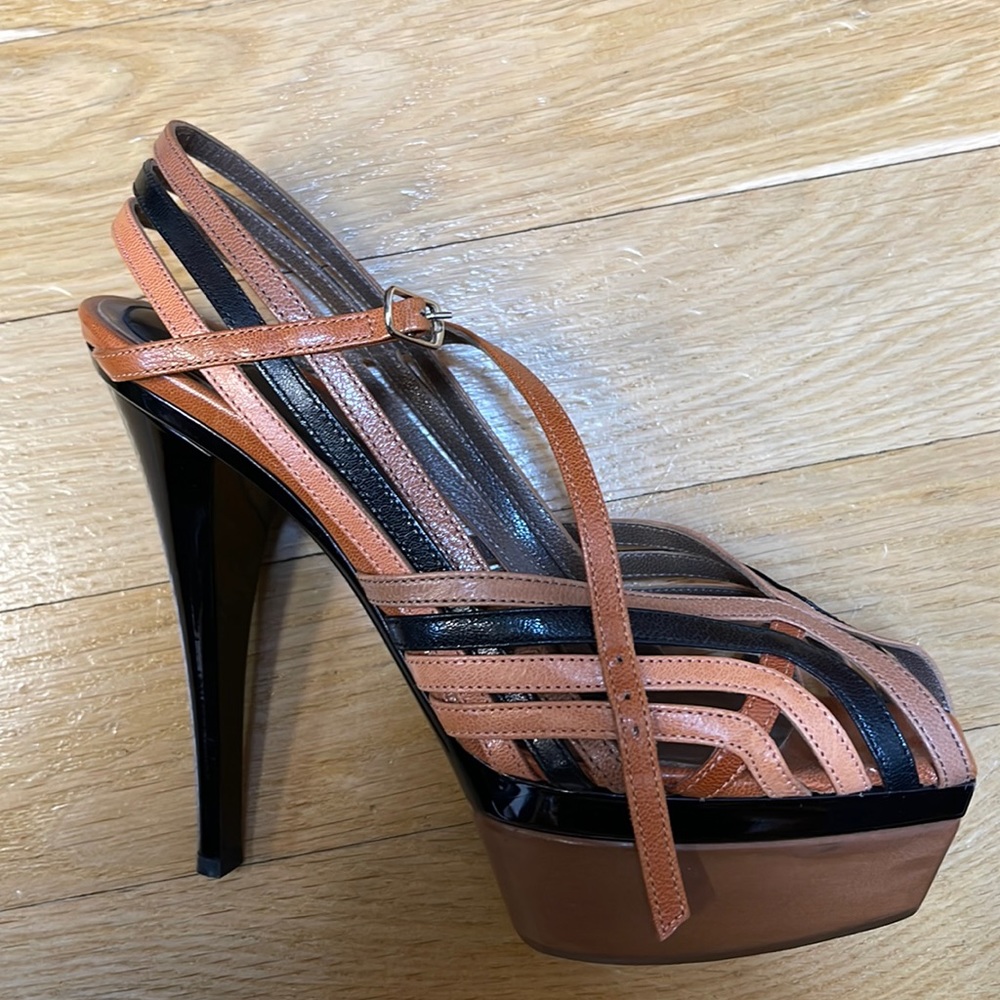Marni Platform Sandal Heels Size 38.5